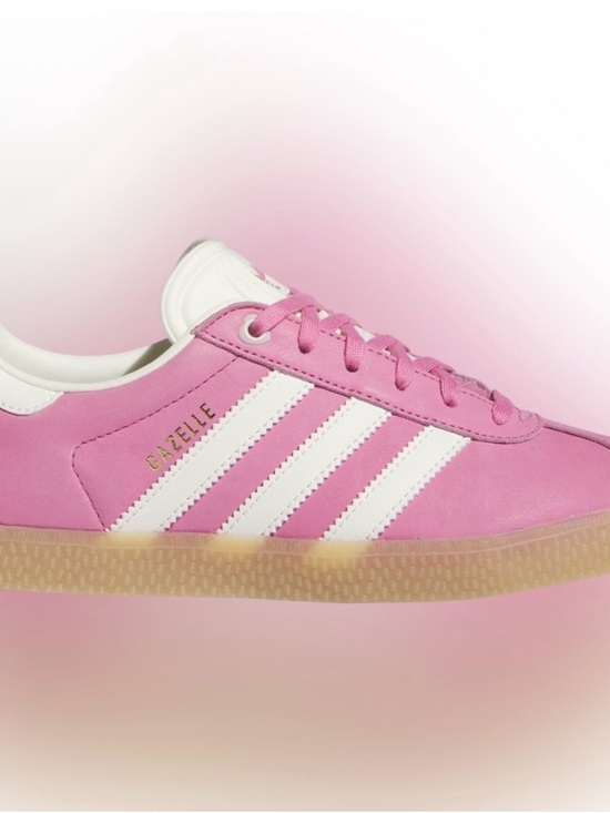 adidas Shoes - Adidas Gazelle Pink Leather Sneakers